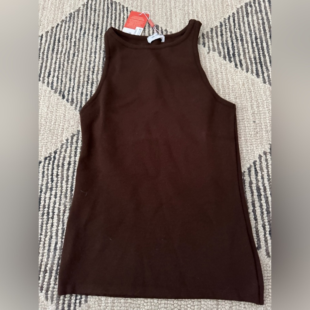 Anne Fernandez Regata Tricot Marrom Size Small NWT - Picture 5 of 7